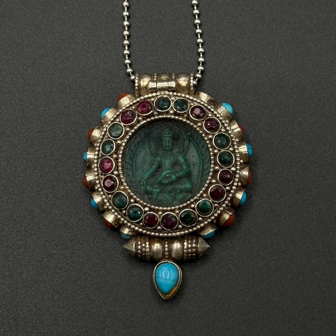 Jambhala-yellow Ghau Box Pendant(黄财神嘎乌盒）