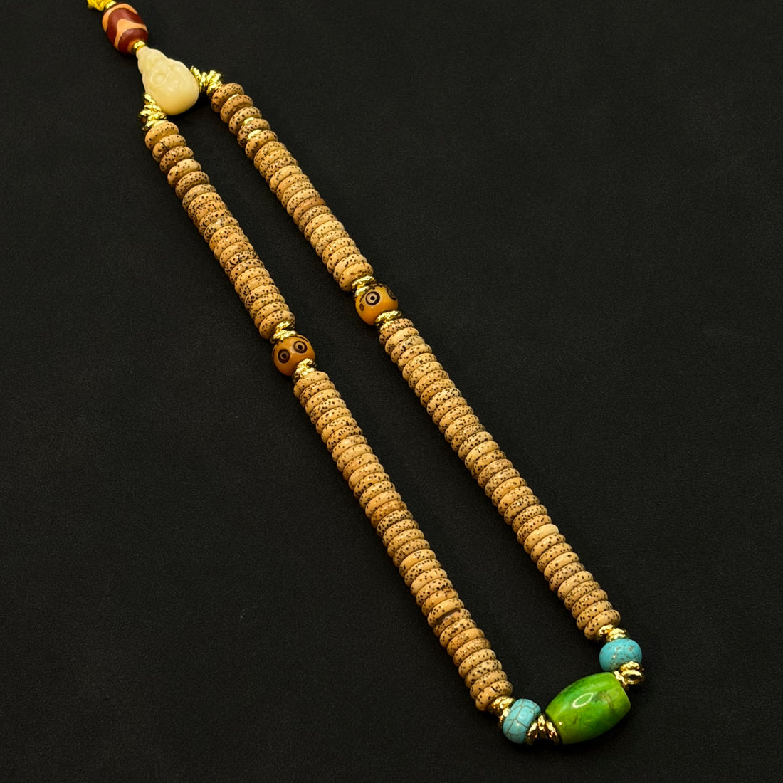 Star and Moon 108 prayer beads(泥鳅背星月菩提）