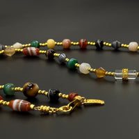 Banded Agate Dzi Bead (天然缠丝玛瑙多宝天珠）