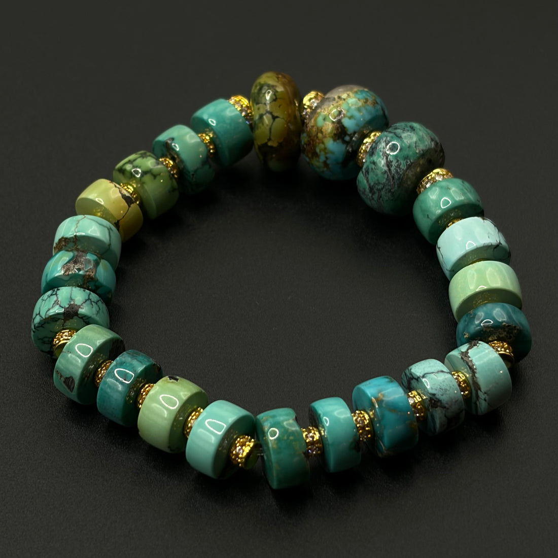Turquoise Bracelet （原矿绿松石手串）
