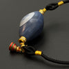 Dzi Bead Necklace (蓝沁达洛缠丝玛瑙天然佛眼）