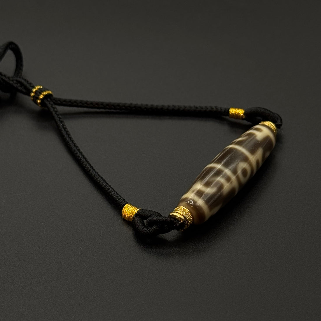Padmasambhava Three-Eye Dzi Bead Necklace （莲师三眼天珠）