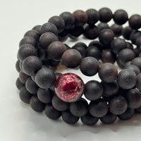 108 Rosewood prayer beads & Buddha Amitayus & Lacquer Bead （降真香108颗&阿弥陀佛&大漆珠）