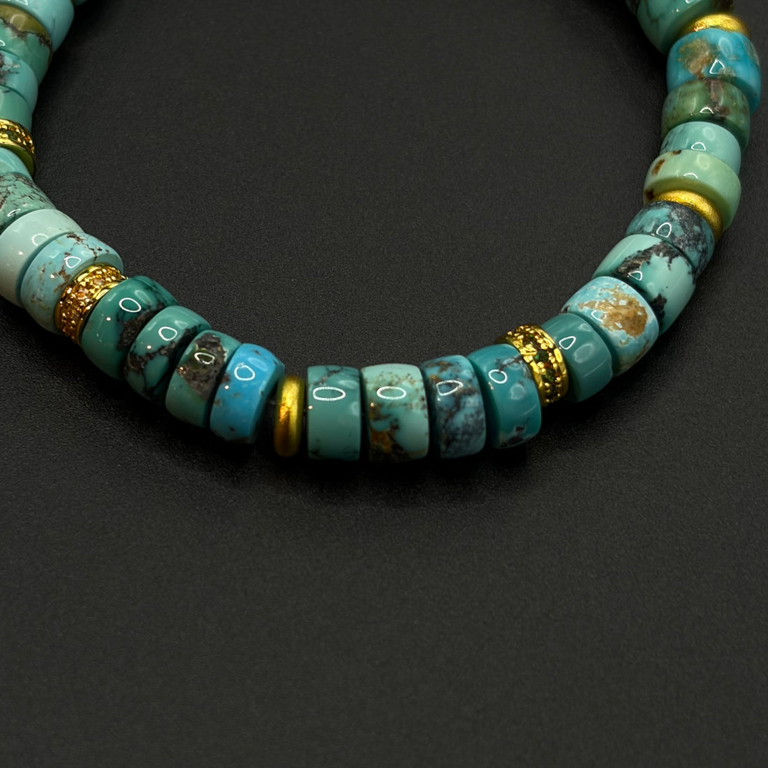 Turquoise Bracelet （原矿绿松石手串）