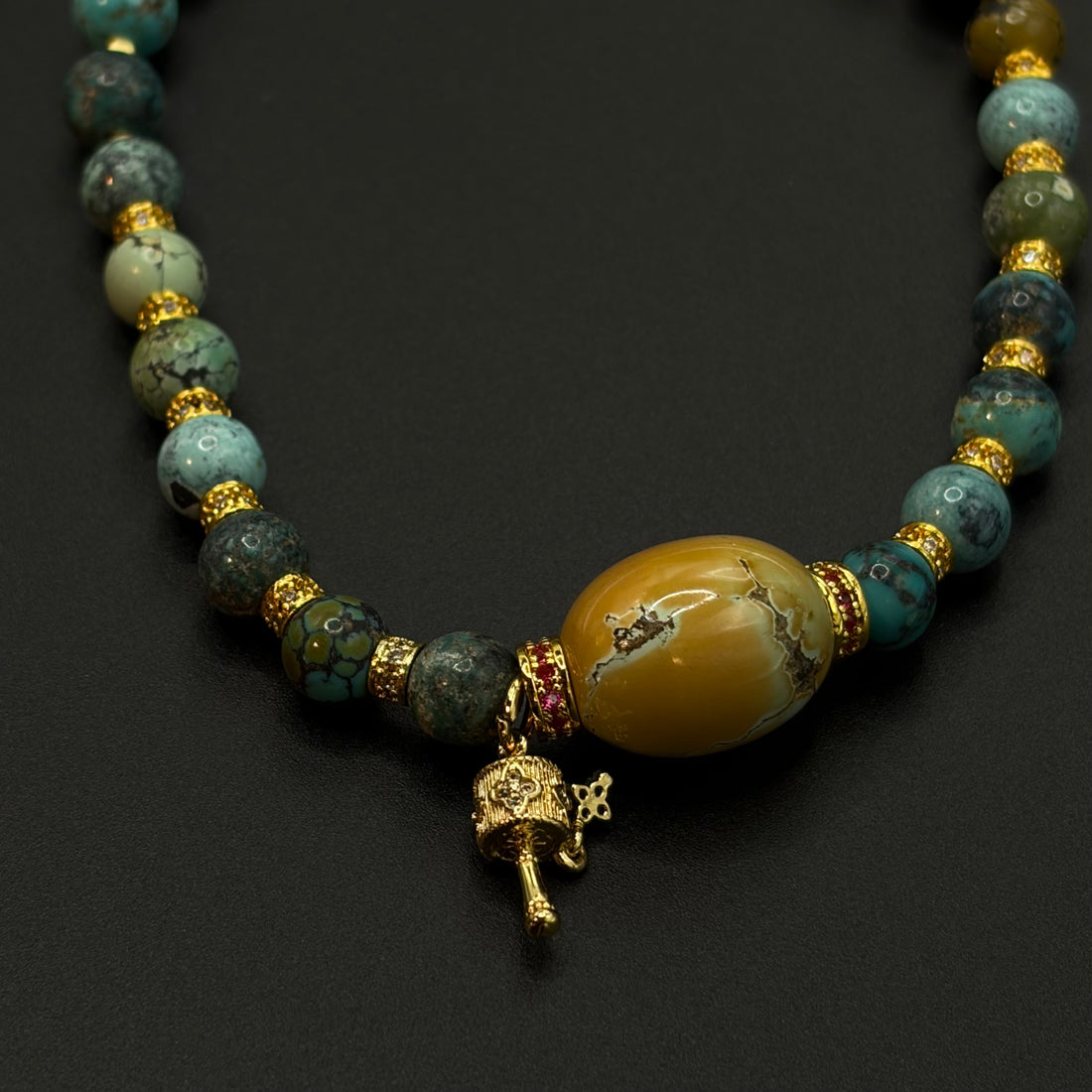 Turquoise Necklace（原矿绿松石项链）