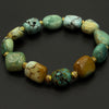 Turquoise Bracelet（网花扁珠原矿绿松石手串）