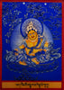  Small Thangka Yellow God Of Wealth