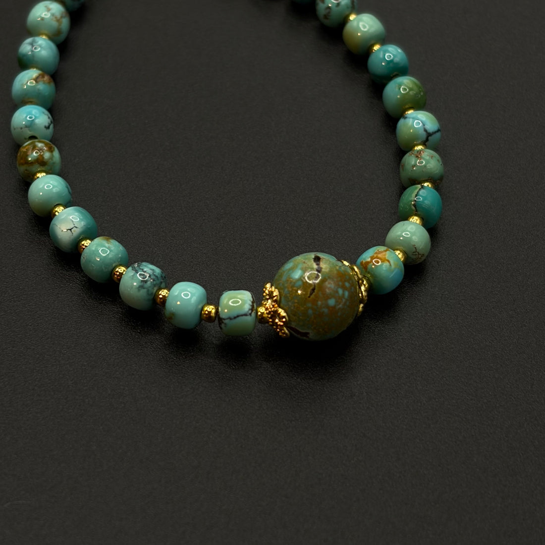 Turquoise Bracelet （原矿绿松石手）