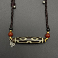 Four-Eye Dzi Bead Necklace（帝王四眼天珠项链）