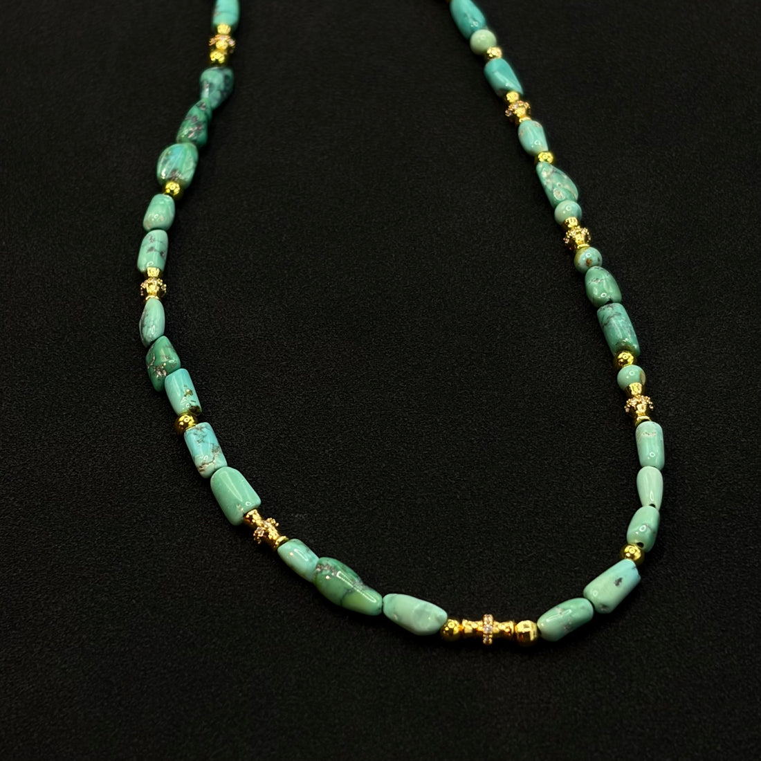 Turquoise Necklace（原矿绿松石项链）