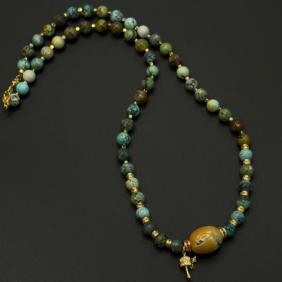 Turquoise Necklace（原矿绿松石项链）