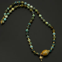 Turquoise Necklace（原矿绿松石项链）