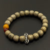 Star and Moon Bodhi & Amber &Southred Agate Bracelet (星月菩提玉石料&鸡油黄蜜蜡&南红&金刚杵手串）