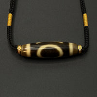 Heaven& Earth Pattern Dzi Bead Necklace（天地天珠）