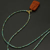 Hand-Carved Waxi Nanhong Agate Guanyin ＆Natural Turquoise Pendant Necklace （瓦西南红观世音菩萨原矿绿松石项链）