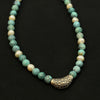 Turquoise & Baroque Pearl Necklace（原矿绿松石巴洛克珍珠项链）