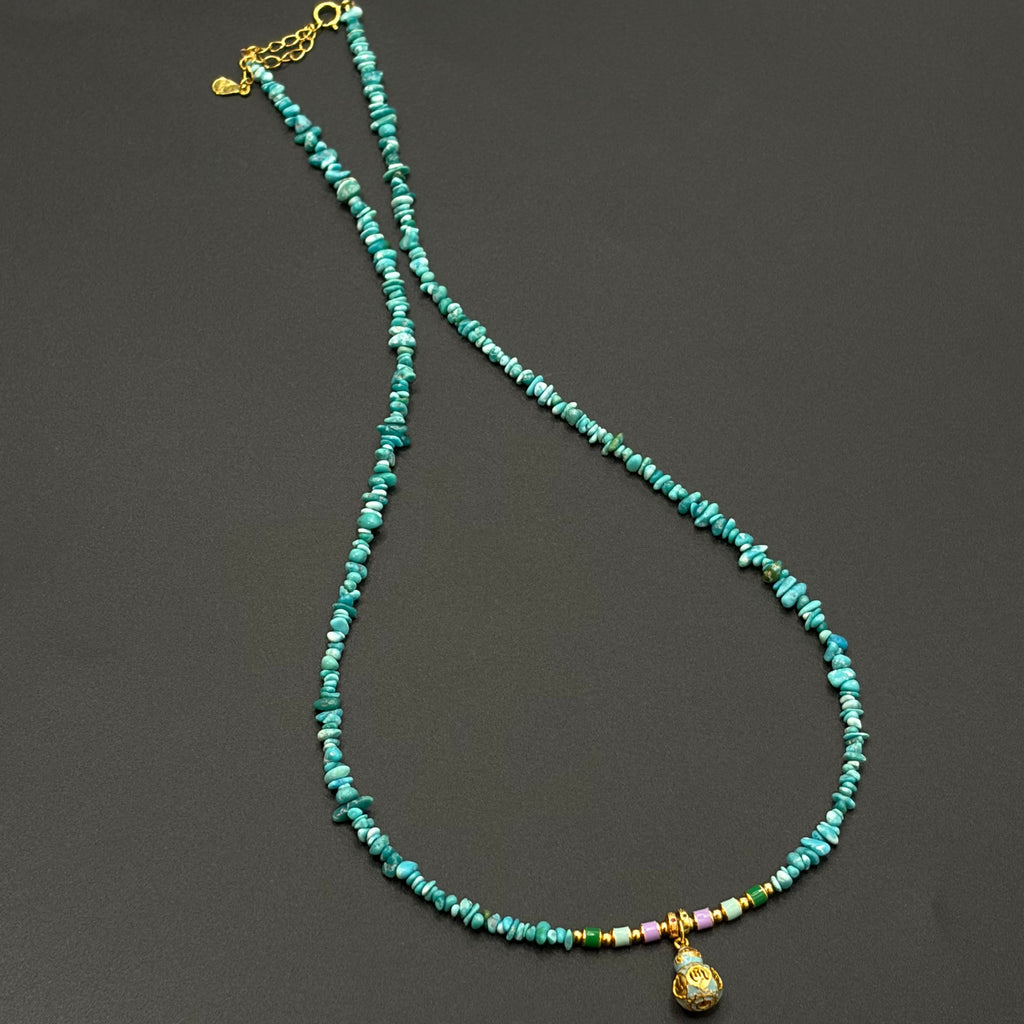 Turquoise Necklace（原矿绿松石随型项链）