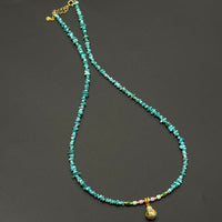 Turquoise Necklace（原矿绿松石随型项链）