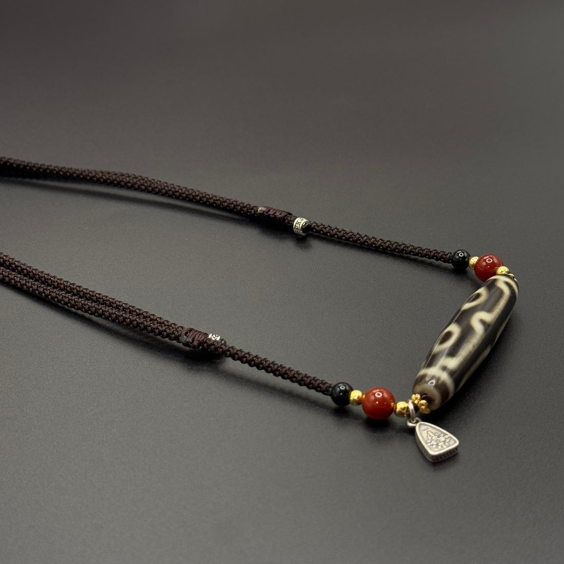 Four-Eye Dzi Bead Necklace（帝王四眼天珠项链）