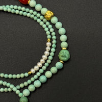 Natural Turquoise & South Red Agate Bracelet