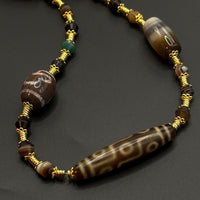 Multi Dzi Bead Necklace（多宝天珠项链）