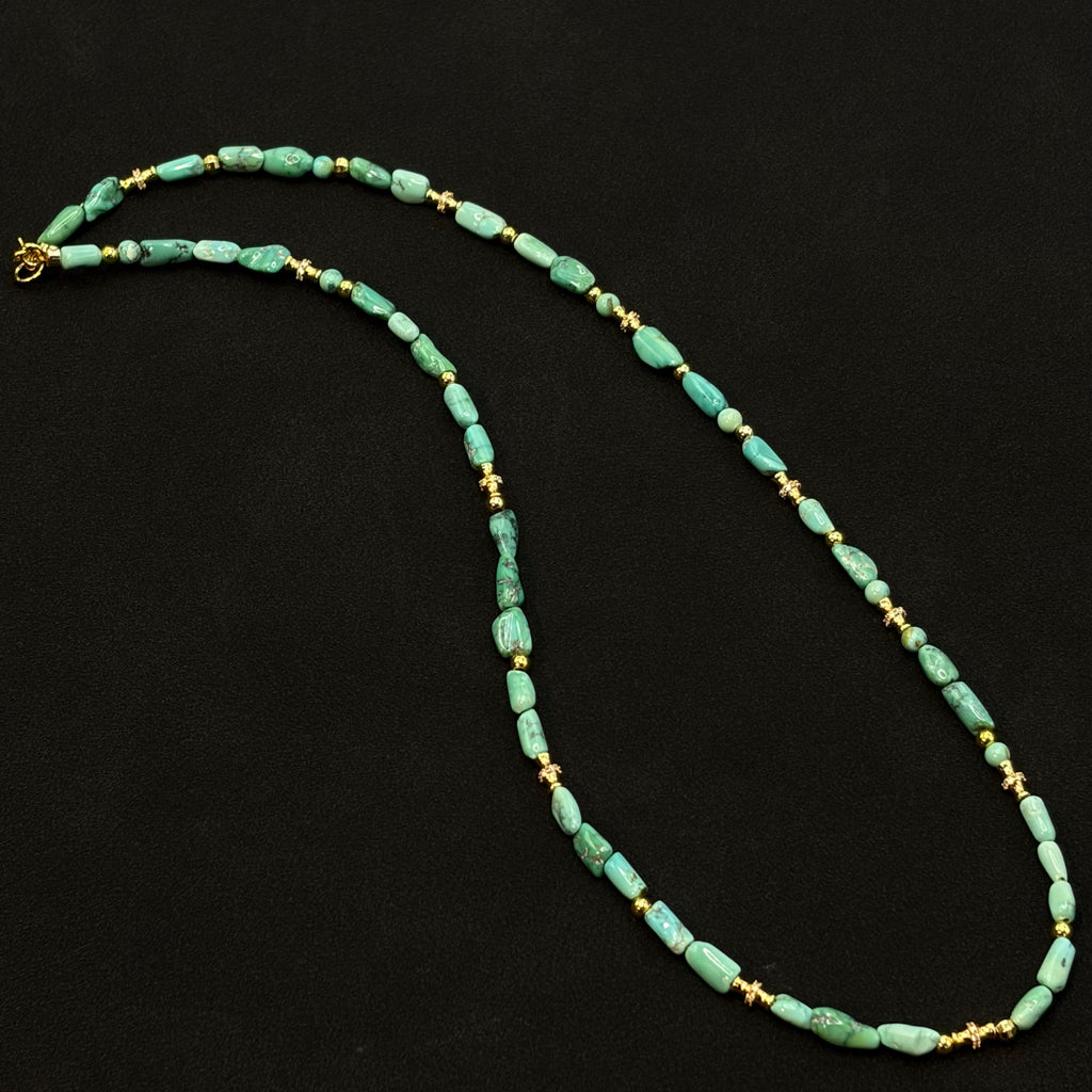 Turquoise Necklace（原矿绿松石项链）