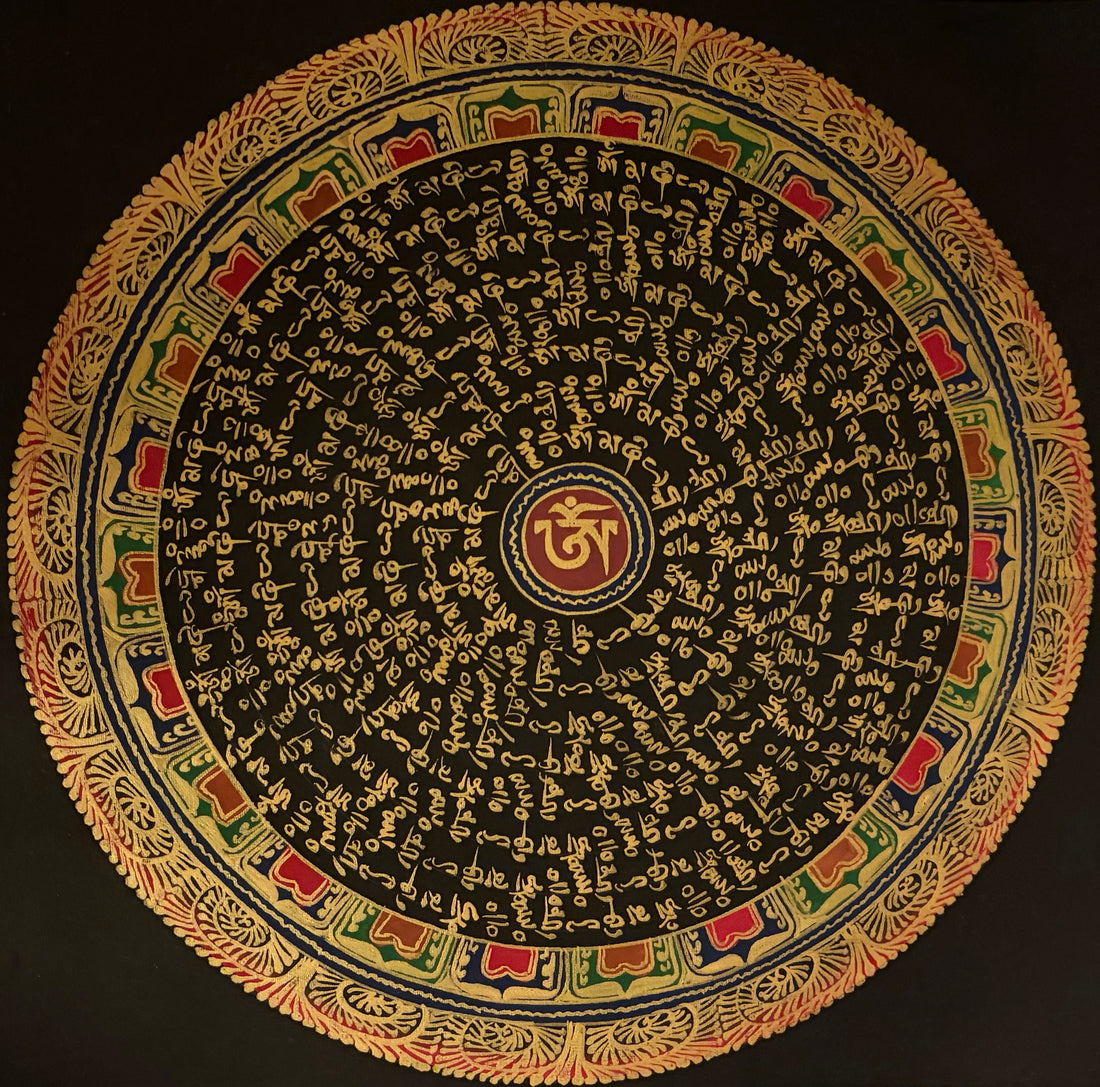 Six-character Mantra Thangka 六字箴言唐卡