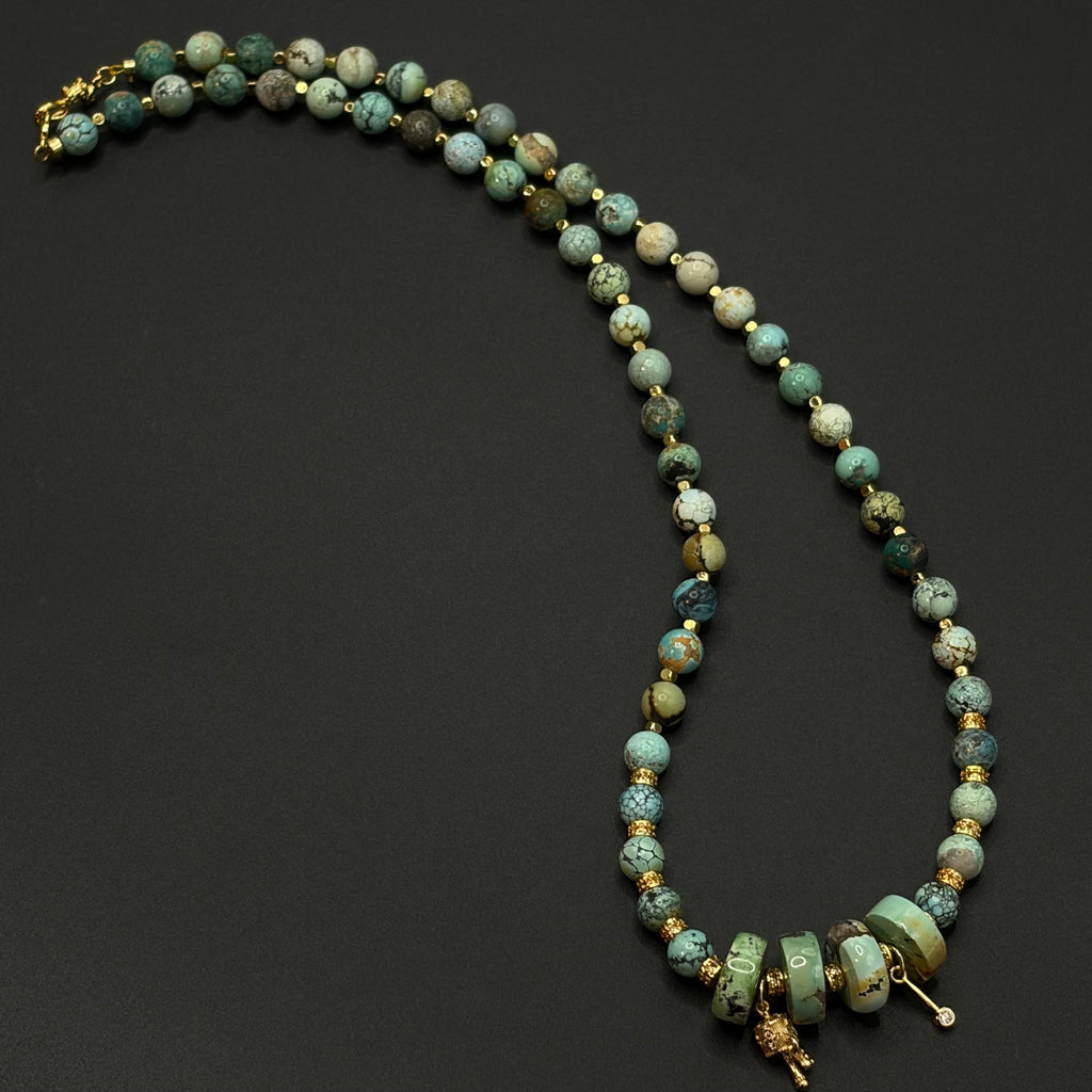 Turquoise Necklace（原矿绿松石项链）