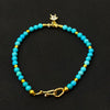 Turquoise Bracelet（暴力蓝原矿绿松石手链）