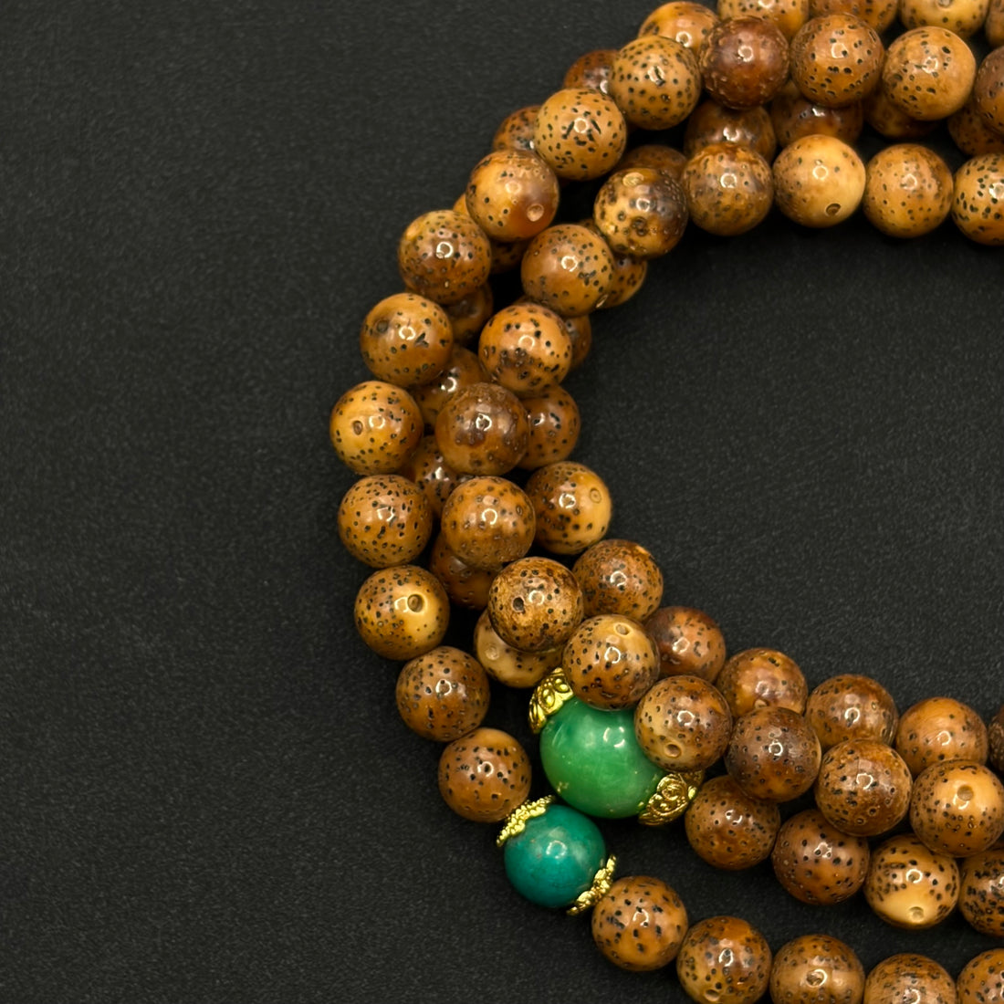 Star and Moon 108 prayer beads（虎皮陈籽星月菩提108颗）