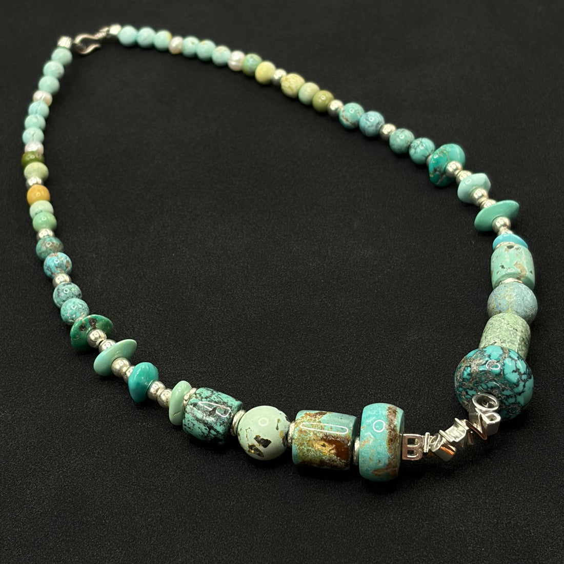 Turquoise Necklace (原矿绿松石项链）