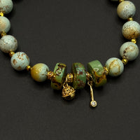 Turquoise  Bracelet（原矿绿松石手链）