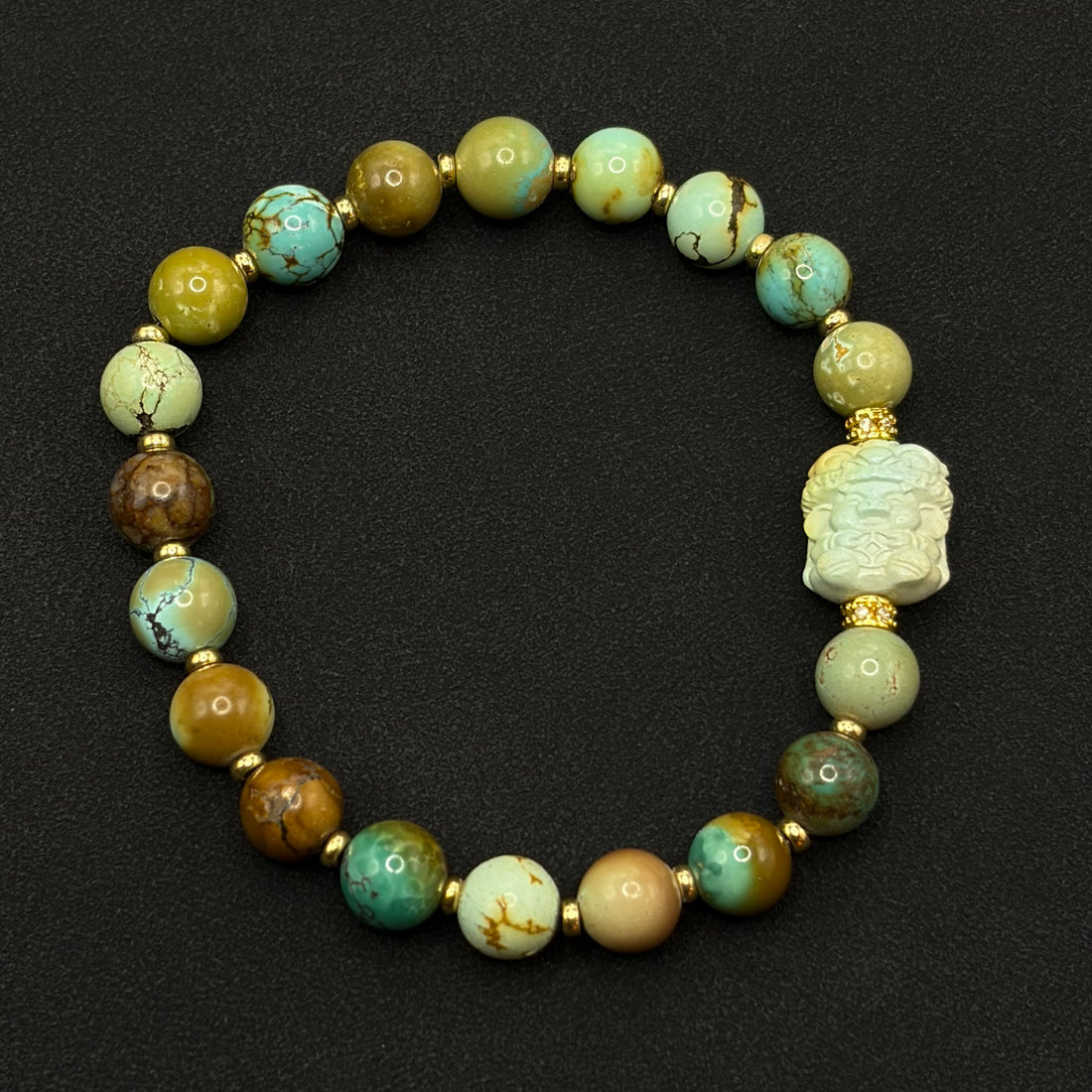 Turquoise Bracelet（原矿绿松石手串）