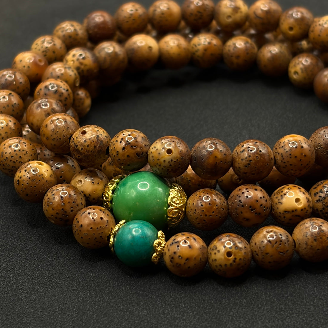 Star and Moon 108 prayer beads（虎皮陈籽星月菩提108颗）