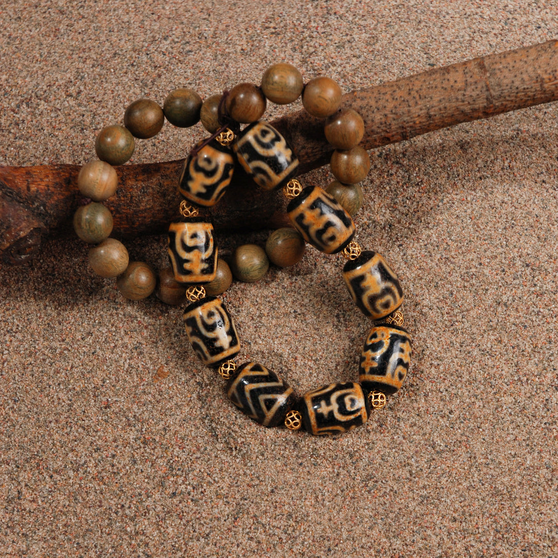 Treasure Vase Dzi Bead Bracelet