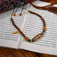 Seven-Eyed Dzi Beads Necklace