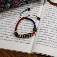 Three-eyed  Dzi bead Bracelet