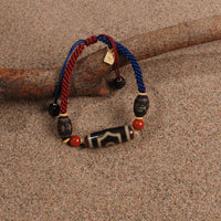 Three-eyed  Dzi bead Bracelet