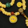 108 Da Chang Beads Bracelet – Handcrafted from Camel Bone （驼骨大肠108颗＆黄财神法眼唐卡）