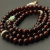 Indian Red Sandalwood 108 Mala Beads | Pure Line Dzi & Natural Turquoise（印度小叶紫檀108颗｜一线药师・原矿绿松石）