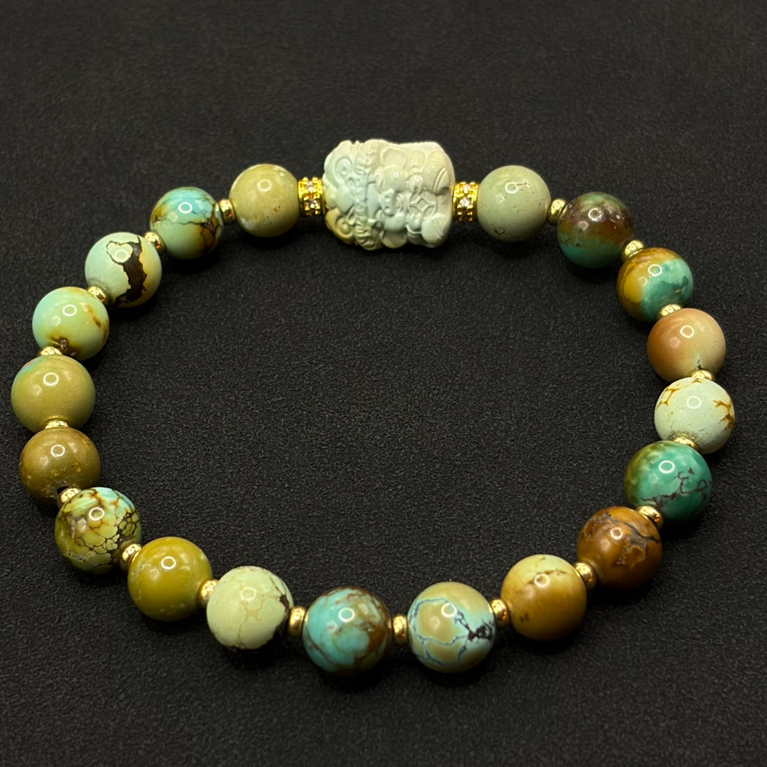 Turquoise Bracelet（原矿绿松石手串）