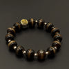 Dzi Bead Bracelet （黑金一线药师天珠手串）
