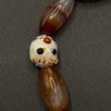 Dzi Bead Agate Bracelet（天然缠丝玛瑙天珠手串+淡水珍珠阿呆）