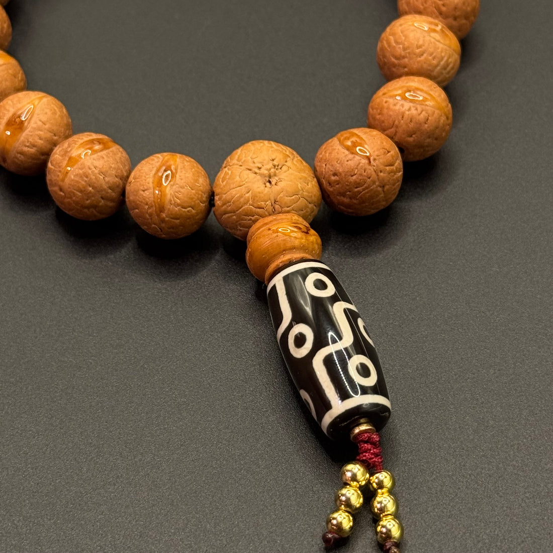 Bead Phoenix Eye Bodhi Hand Mala 18颗凤眼菩提手持（封眼）&折线九眼