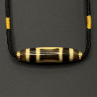Heaven& Earth Pattern Dzi Bead Necklace（天地天珠）