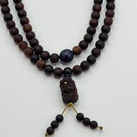 108 Rosewood prayer beads &Green Tara & Lacquer Bead （降真香108颗&绿度母&大漆珠）