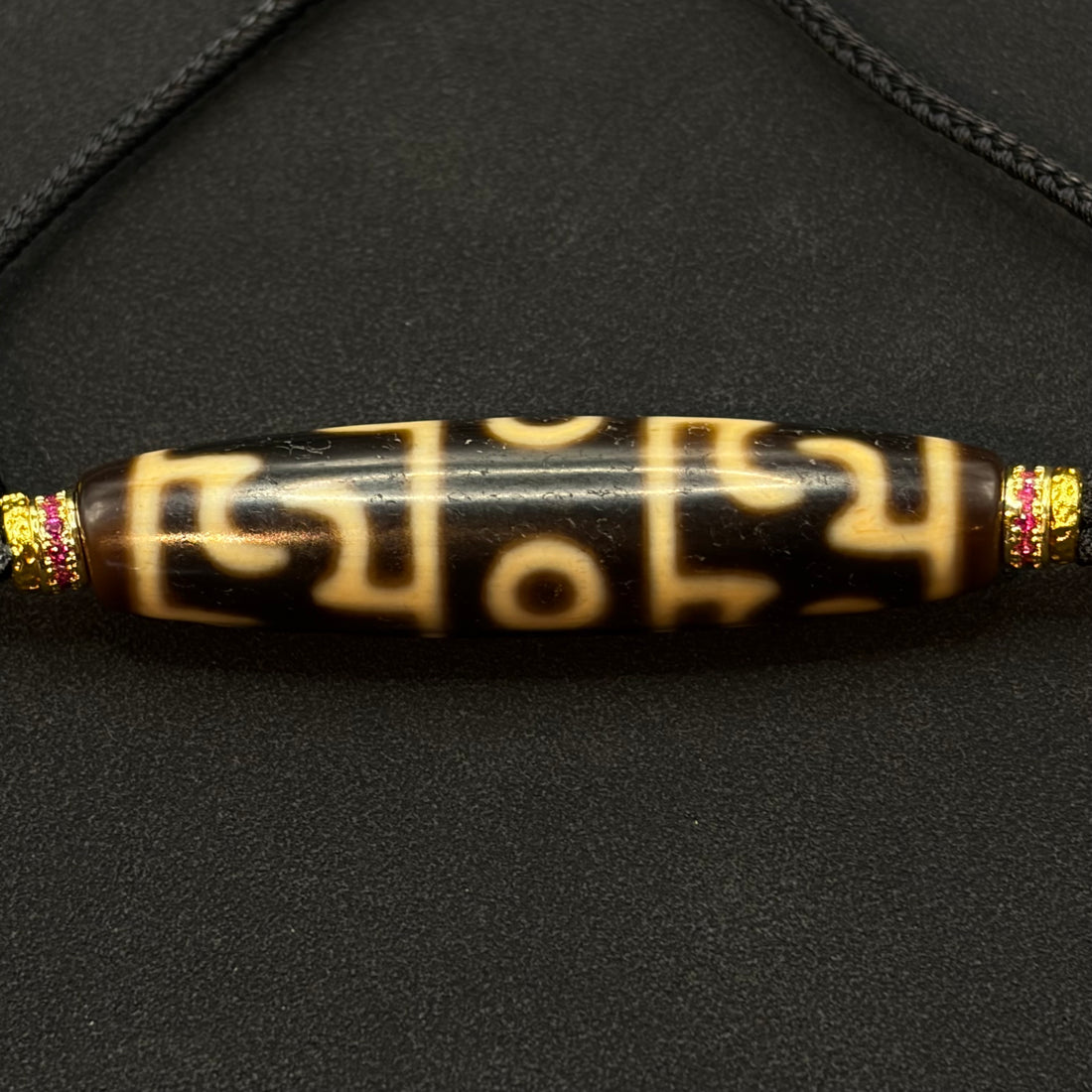 Padmasambhava Three-Eye Dzi Bead Necklace （莲师三眼天珠）