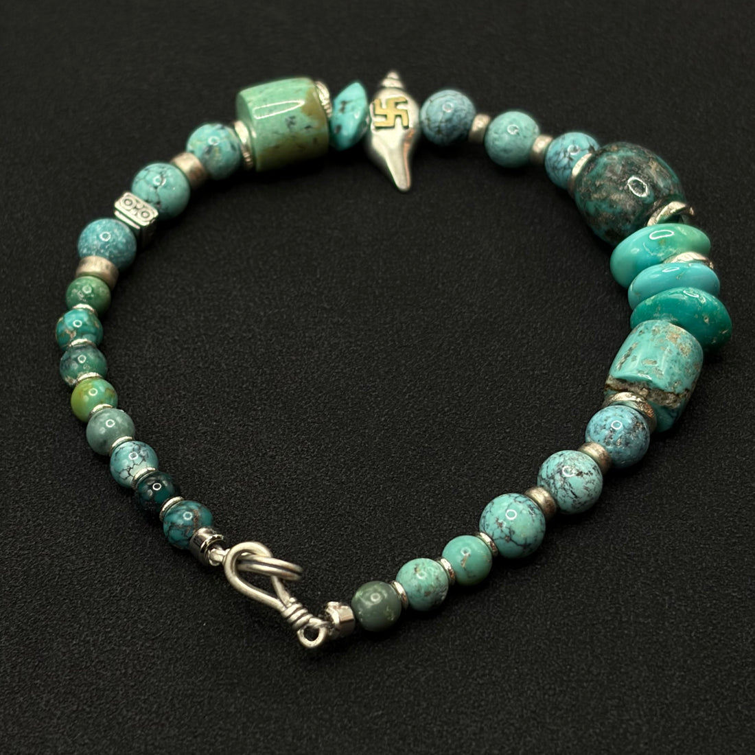 Turquoise Bracelet（原矿绿松石多宝手串）