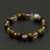 Tiger’s Eye, Citrine & Larimar Design Bracelet