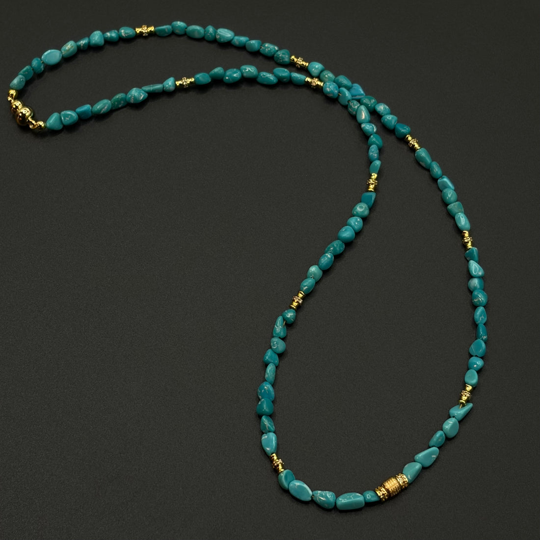Turquoise Necklace&Bracelet （原矿绿松石随形链）